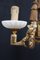 Lámpara de araña grande de bronce dorado y alabastro, Imagen 12