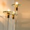 Hallogeen Wall Lights in White Metal with Brass and Glass by J. Kalmar, 1970, Set of 2, Image 11