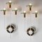 Hallogeen Wall Lights in White Metal with Brass and Glass by J. Kalmar, 1970, Set of 2, Image 12