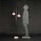 Italienische Stehlampe aus Marmor & Messing, 1960er 2