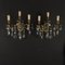 Vintage Wall Lights with Golden Metal Structure 1