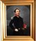Unknown, Painting on Canvas of a French Officer, Napoleon III, Oil on Canvas, Framed, Image 1