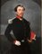 Unknown, Painting on Canvas of a French Officer, Napoleon III, Oil on Canvas, Framed 6