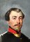 Unknown, Painting on Canvas of a French Officer, Napoleon III, Oil on Canvas, Framed, Image 8