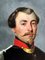 Unknown, Painting on Canvas of a French Officer, Napoleon III, Oil on Canvas, Framed 7