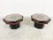 Vintage Burl Wooden Coffee Tables by Jean Claude Mahey, 1980s, Set of 2 4