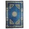 Chinesischer Vintage Pao-Tao Teppich in Blau mit geometrischem Design, 1920er 1