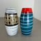 Pop Art Pottery Fat Lava Vases attributed to Scheurich, Germany, 1950s, Set of 2 5