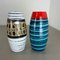 Scheurich zugeschriebene Pop Art Pottery Fat Lava Vasen, Deutschland, 1950er, 2er Set 5