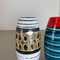 Jarrones Fat Lava de cerámica pop atribuidos a Scheurich, Alemania, años 50. Juego de 2, Imagen 6