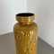 Large Pottery Fat Lava Ochre Floor Vase attributed to Scheurich, 1970s 6