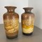 Pottery Fat Lava Desert Vases attributed to Scheurich, Germany, 1970s, Set of 2 15