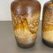 Vases en Poterie Fat Lava Desert attribués à Scheurich, Allemagne, 1970s, Set de 2 7