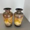 Pottery Fat Lava Desert Vases attributed to Scheurich, Germany, 1970s, Set of 2 4