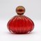 Italian Red Parfum Bottle Vase in Murano Glass, 2010s 2