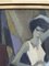 Kubistische Tänzerin, 1950er, Öl auf Leinwand, Gerahmt 4