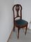 Louis XVI Style Chair in Oak and Velvet 4