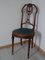 Louis XVI Style Chair in Oak and Velvet, Image 1