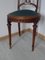 Louis XVI Style Chair in Oak and Velvet 2