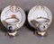 Napoleon III Style Limoges Porcelain Cups with Plate, 1880, Set of 4 2