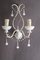 Appliques Murales Drops en Opaline de Murano Blanche, France, 1950s, Set de 2 3