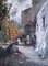 Felice Giordano, Casa al Sole, Capri, Oil on Canvas, Framed 1