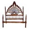 Antique Spanish Baroque Queen Bed, 1900 1
