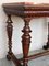 Neoclassical Italian Walnut Side Table with Marble Top and Carved Decor, 1800s, Image 9