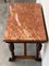 Neoclassical Italian Walnut Side Table with Marble Top and Carved Decor, 1800s, Image 7