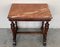 Neoclassical Italian Walnut Side Table with Marble Top and Carved Decor, 1800s, Image 6
