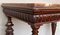 Neoclassical Italian Walnut Side Table with Marble Top and Carved Decor, 1800s 10
