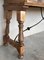 Vintage Spanish Fold Out Console Table with Iron Stretcher and Drawers, 1920, Image 10