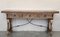 Vintage Spanish Fold Out Console Table with Iron Stretcher and Drawers, 1920, Image 2