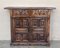 Antique Spanish Tuscan Credenza in Carved Walnut, 1890 1
