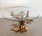 Mid-Century Tree Coffee Table in Brass and Cut Glass by Willy Daro, 1970s, Image 9