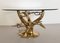 Mid-Century Tree Coffee Table in Brass and Cut Glass by Willy Daro, 1970s 11