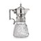 Russian Silver and Cut Glass Claret Jug from Khlebnikov, 1890s 1