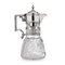 Russian Silver and Cut Glass Claret Jug from Khlebnikov, 1890s, Image 1