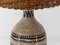 Lampada da tavolo vintage in ceramica e vimini, Immagine 5