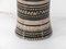 Vintage Tischlampe aus Keramik & Rattan 2