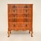 Large Antique Figured Walnut Chest of Drawers, 1930, Image 1