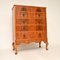 Large Antique Figured Walnut Chest of Drawers, 1930, Image 2