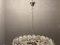 Lámpara de araña grande con discos de cristal de Murano, años 80, Imagen 4
