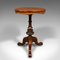 Antique English Early Victorian Lamp Table in Burr Walnut 5