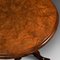 Antique English Early Victorian Lamp Table in Burr Walnut, Image 9