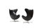 Egg Chairs by Arne Jacobsen for Fritz Hansen, 1959, Set of 2 2
