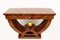 Art Deco Style Console Table in Mahogany with Golden Sphere, 1980 3