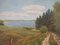 Karin Hermansen, The Road to the Lake, 1980s, Oil on Canvas, Framed 6