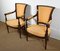 Louis XVI Style Armchairs in Mahogany, Set of 2 3