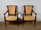 Louis XVI Style Armchairs in Mahogany, Set of 2, Image 1